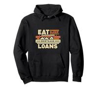 Eat Sleep Mortgage Loans Broker Real Estate Routine |- Pullover Hoodie