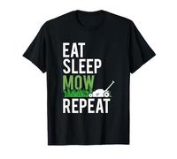 Eat Sleep Mow Repeat | Funny Grass Mowing Landscaper T-Shirt