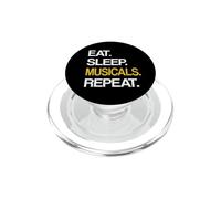 Eat Sleep Musical Repeat Broadway Theatre PopSockets PopGrip for MagSafe