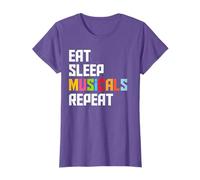 Eat Sleep Musicals Repeat - Musical Lover Woman T-Shirt