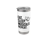 Eat Sleep Musicals Repeat Stainless Steel Insulated Tumbler