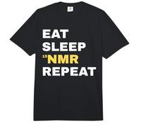 Eat Sleep NMR Repeat Funny Chemistry Science Chemist Comfort Colors Adult Heavyweight T-Shirt