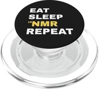 Eat Sleep NMR Repeat Funny Chemistry Science Chemist PopSockets PopGrip for MagSafe