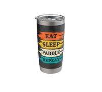 Eat Sleep Paddle Repeat Stainless Steel Insulated Tumbler