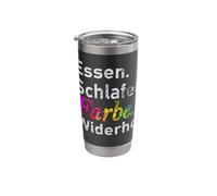 Eat. Sleep. Paint. Repeat. - German Stainless Steel Insulated Tumbler