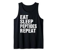 Eat Sleep Peptides Repeat Funny Skincare Health Wellness Tank Top
