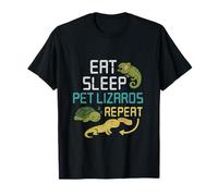 Eat Sleep Pet Lizards Repeat Reptile Fan novelty T-Shirt