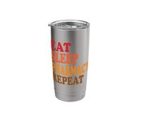 Eat Sleep Pharmacy Repeat Technician Pharmacist Clinical Stainless Steel Insulated Tumbler