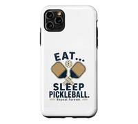 Eat Sleep Pickleball Repeat Forever Funny Pickleball Case for iPhone 11 Pro Max