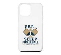 Eat Sleep Pickleball Repeat Forever Funny Pickleball Case for iPhone 12 Pro Max