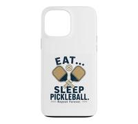 Eat Sleep Pickleball Repeat Forever Funny Pickleball Case for iPhone 13 Pro Max