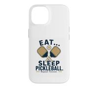 Eat Sleep Pickleball Repeat Forever Funny Pickleball Case for iPhone 14