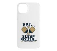 Eat Sleep Pickleball Repeat Forever Funny Pickleball Case for iPhone 14 Plus