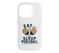 Eat Sleep Pickleball Repeat Forever Funny Pickleball Case for iPhone 14 Pro