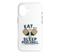 Eat Sleep Pickleball Repeat Forever Funny Pickleball Case for iPhone 16