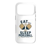 Eat Sleep Pickleball Repeat Forever Funny Pickleball Case for iPhone 17 Pro