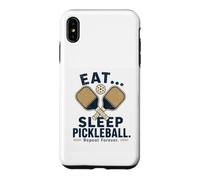 Eat Sleep Pickleball Repeat Forever Funny Pickleball Case for iPhone XS Max