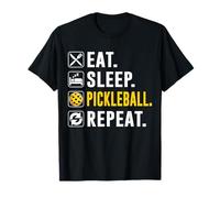 Eat Sleep Pickleball Repeat Funny Pickleball Player T-Shirt