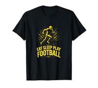 EAT Sleep Play Football - Funny American Sports T-Shirt