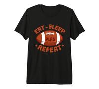 Eat Sleep Play Football Repeat Premium T-Shirt