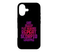 Eat Sleep Plot Revenge Repeat Scorpio Lifestyle Case for iPhone 17