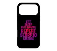 Eat Sleep Plot Revenge Repeat Scorpio Lifestyle Case for iPhone 17 Pro Max