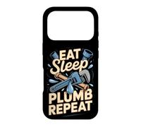 Eat Sleep Plumb Repeat Plumber Plumbing Tradesman Case for iPhone 17 Pro