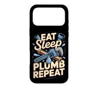 Eat Sleep Plumb Repeat Plumber Plumbing Tradesman Case for iPhone 17 Pro Max