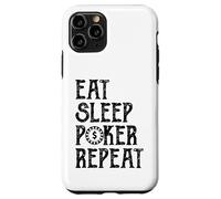 Eat Sleep Poker Repeat Vintage Chip Design Card Game Style Case for iPhone 11 Pro
