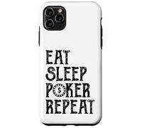 Eat Sleep Poker Repeat Vintage Chip Design Card Game Style Case for iPhone 11 Pro Max