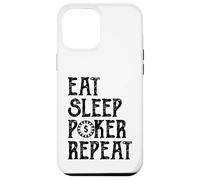 Eat Sleep Poker Repeat Vintage Chip Design Card Game Style Case for iPhone 12 Pro Max