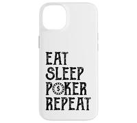 Eat Sleep Poker Repeat Vintage Chip Design Card Game Style Case for iPhone 14 Plus
