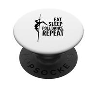 Eat Sleep Pole Dance Repeat Gymnast Pole Dancing PopSockets Adhesive PopGrip