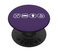 EAT SLEEP POTTERY REPEAT Funny Ceramics Meme ON BACK PopSockets Adhesive PopGrip