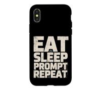 Eat Sleep Prompt Repeat AI Engineer Case for iPhone X/XS