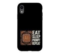 Eat Sleep Prompt Repeat AI User, Artificial Intelligence Case for iPhone XR