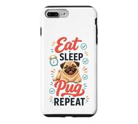 Eat Sleep Pug Repeat Case for iPhone 7 Plus/8 Plus