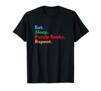 Eat Sleep Puzzle Books Repeat for Puzzle Books Lovers T-Shirt