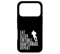 Eat Sleep Quarterback QB Player Funny Graphic Saying Repeat Case for iPhone 17 Pro