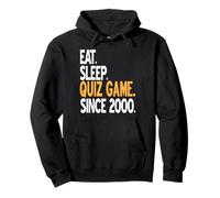 Eat Sleep Quiz Game Vintage Gamer Life Since 2000 Pullover Hoodie