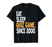 Eat Sleep Quiz Game Vintage Gamer Life Since 2000 T-Shirt