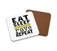 Eat Sleep Rave Repeat Coaster Drinks Mat
