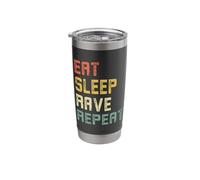 Eat Sleep Rave Repeat EDM Techno Stainless Steel Insulated Tumbler