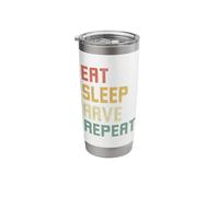 Eat Sleep Rave Repeat EDM Techno Stainless Steel Insulated Tumbler
