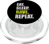 Eat Sleep Rave Repeat PopSockets PopGrip for MagSafe