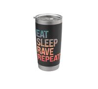 Eat Sleep Rave Repeat Stainless Steel Insulated Tumbler