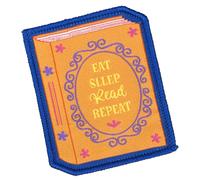 Eat Sleep Read Repeat Sew On Patch