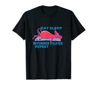 Eat Sleep Reformer Pilates Repeat Pilates lover funny animal T-Shirt