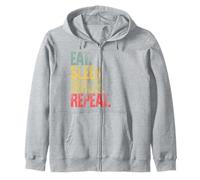 Eat Sleep Repeat T-Shirt Eat Sleep Birds Repeat Zip Hoodie