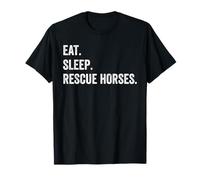 Eat Sleep Rescue Horses T-Shirt